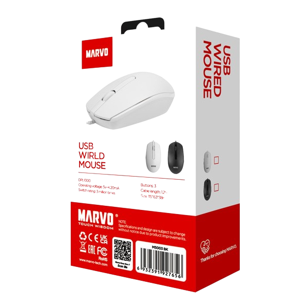 Maus Me Kabllo MARVO - MS 003