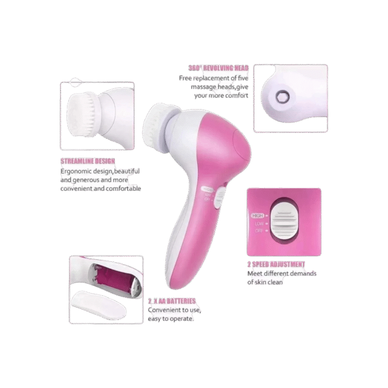 Masazher për fytyrë – 5-në-1 Beauty Care Massager AE-8782
